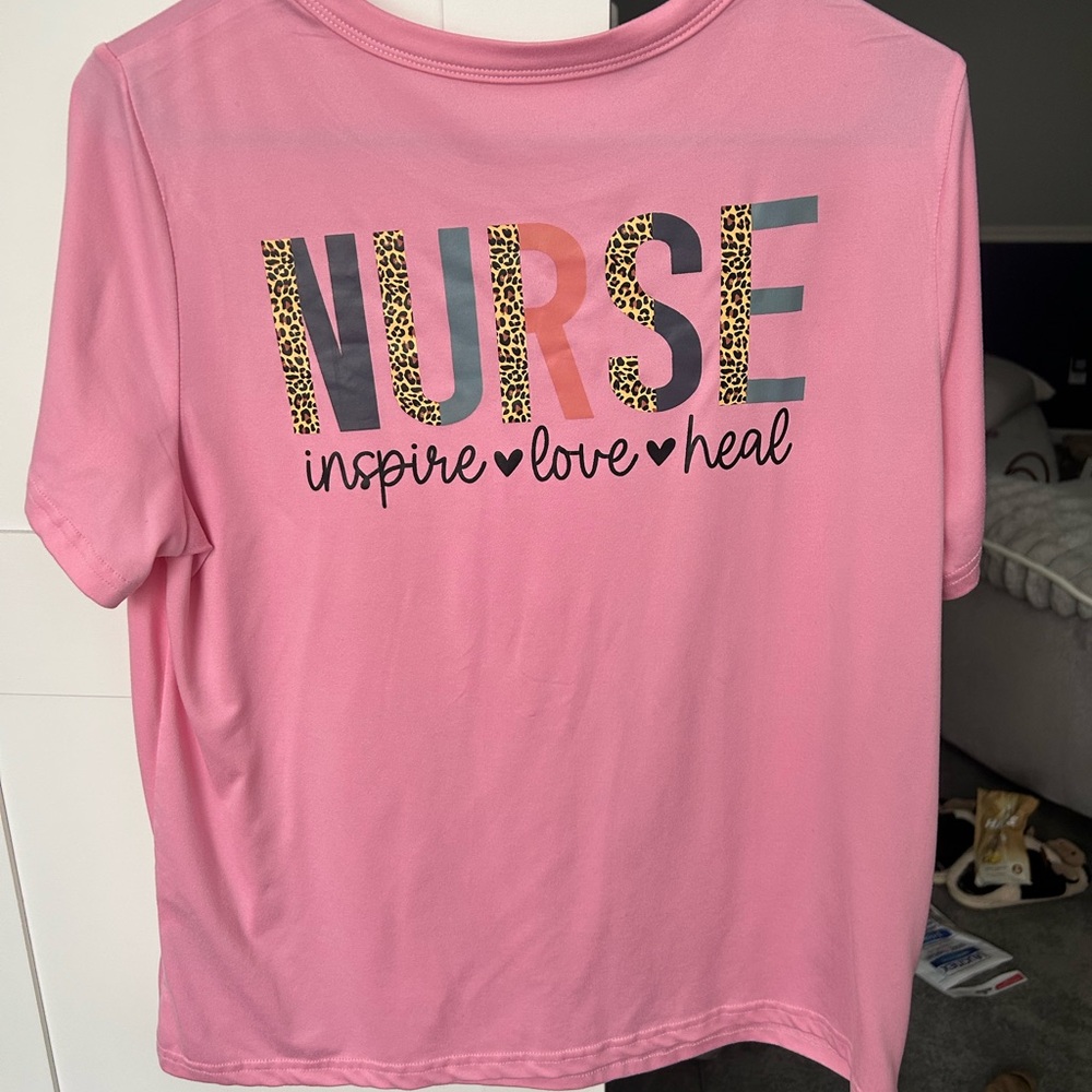 Pink Short Sleeve Nurse Tee